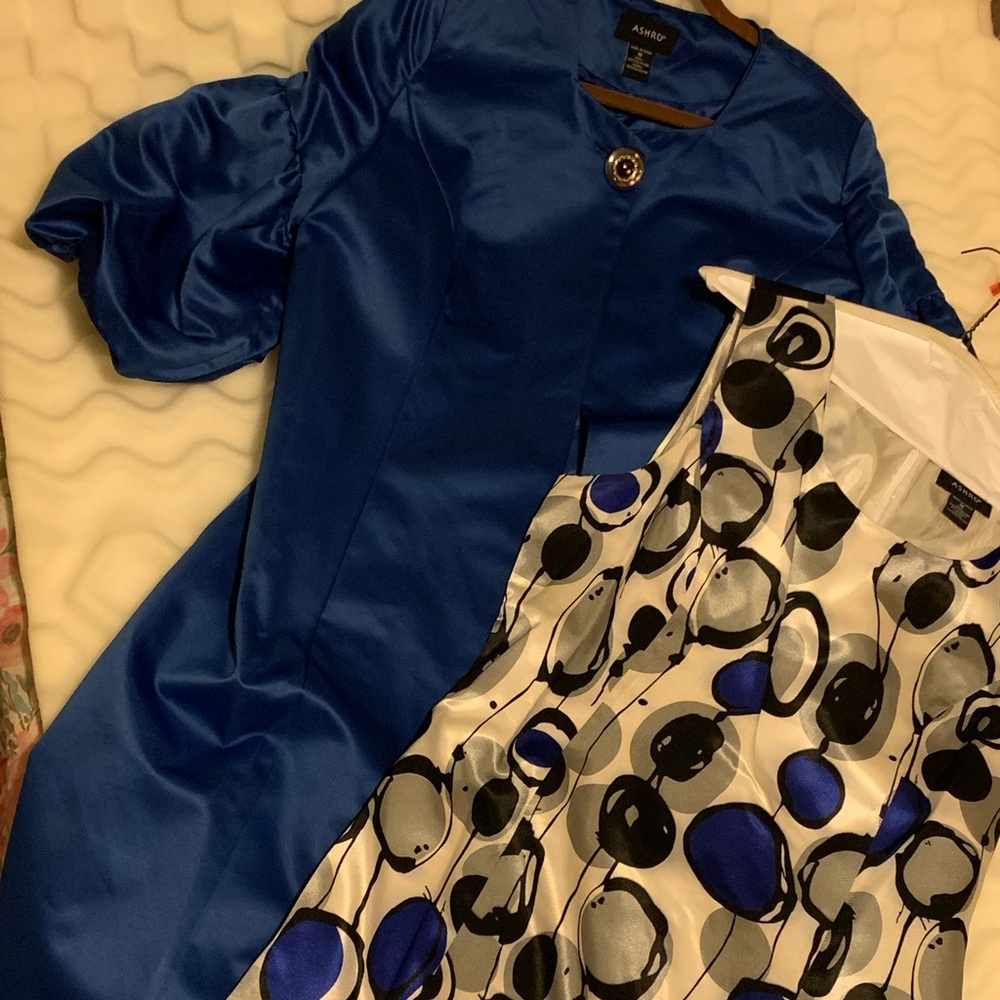 Ashro One button jacket dress